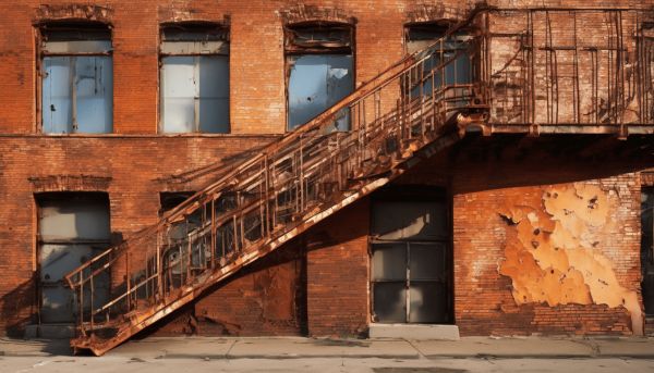 Allier esthétique et durabilité avec un escalier métal rouillé extérieur
