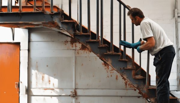 Comment redonner vie à un escalier fer rouillé ?