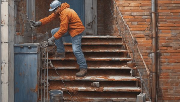 L’entretien clé des escaliers extérieurs rouillés : méthodes efficaces