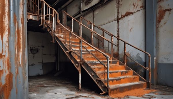 Que faire face à un escalier rouillé ?