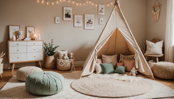 Confort et style : choisir le meilleur coussin pour tipi enfant
